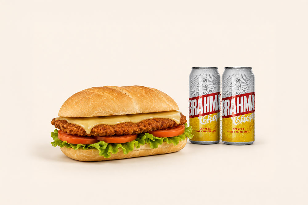 2 Brahma + Sandwich de Milanesa